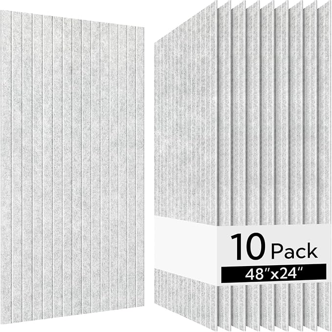 Olanglab Acoustic Wall Panels 10 Pack, 48 x 24 per Acoustic Panels Sound by Olanglab