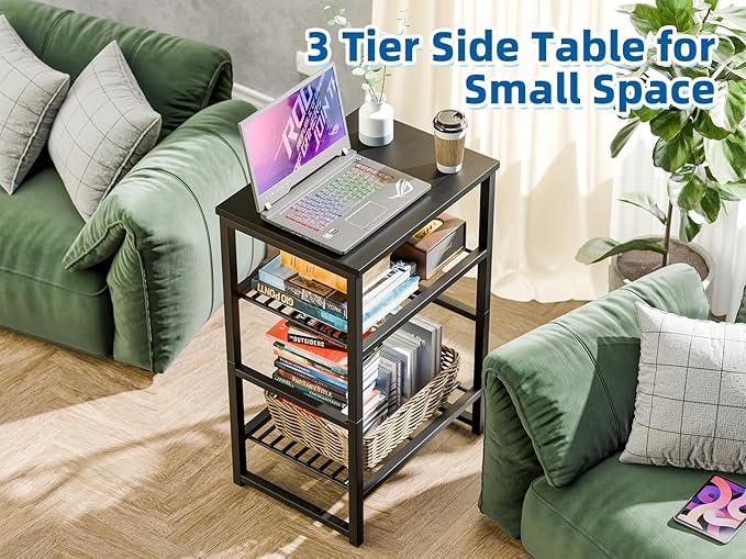 GEORIS 3 Tier Freestanding Printer Stand Shelf - Image 6