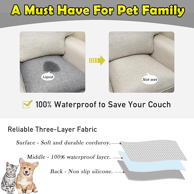 Couch Arm Covers, Waterproof Armrest Cover - Image 3