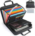 SEEKIND PU Leather Accordion File Organizer