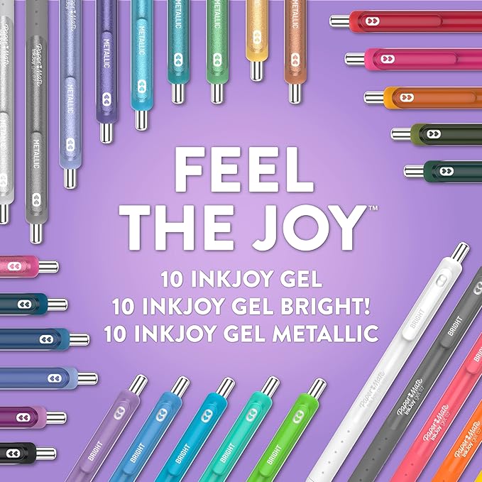 Paper Mate InkJoy Gel Pens Ultimate Pack, Retractable, Featuring Classic - Image 2