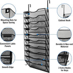 BOHDK Wall File Organizer, 10 Tire Hanging File Folder Mail Organizer, Vertical - Image 3