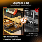 ARES WING 2-Tier Clamp On Desk Shelf, 16 inch Adjustable Above or Under Desk - Image 5