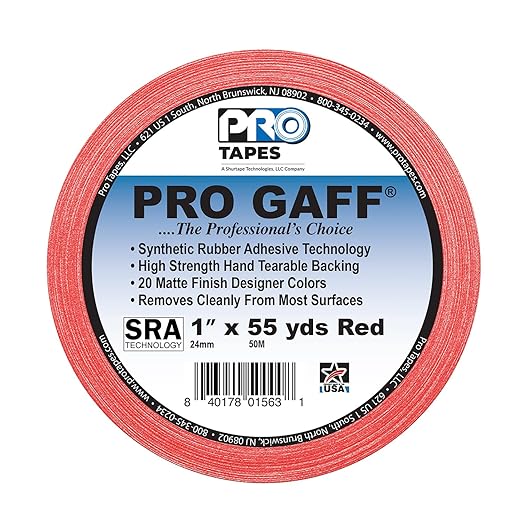 1" Width ProTapes Pro Gaff Premium Matte Cloth Gaffer's Tape - Image 2