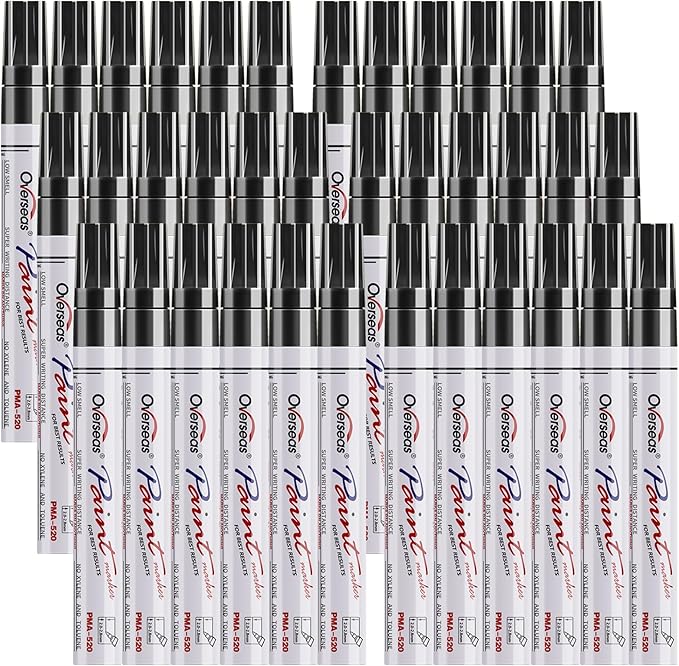 Overseas Black Paint Marker Pens by Overseas