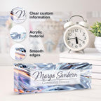 Personalized Name Plate for Desk, Custom Desk Name Plate, Acrylic Name Plate - Image 3