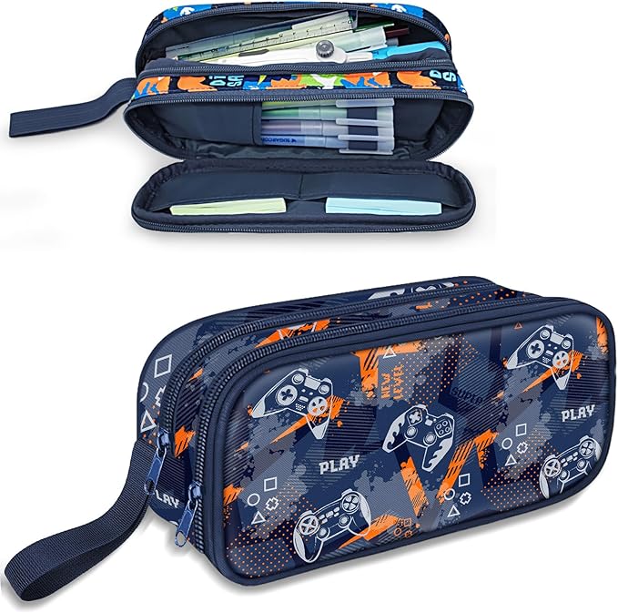 Fitvc Large Pencil Case for Boys, Gamer Boys Pencil Pouch for Kids Teens School by FITVC