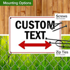 Custom Two Way Arrow Directional Sign by My Sign Center - Image 5