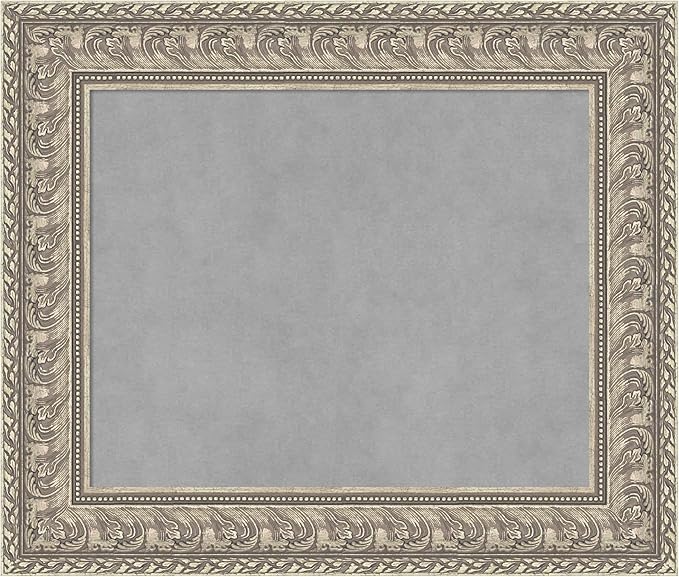 Amanti Art Silver Framed Magnetic Board 23x27 Small Vision Board by AmantiArt