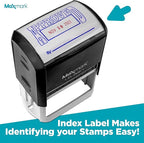 MaxMark Large Self-Inking Rubber Date Office Stamp - Image 4