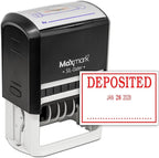 MaxMark Large Self-Inking Rubber Date Office Stamp by Maxmark