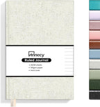 Annecy Lined Journal Notebook, Hardcover Leather Journal by Annecy