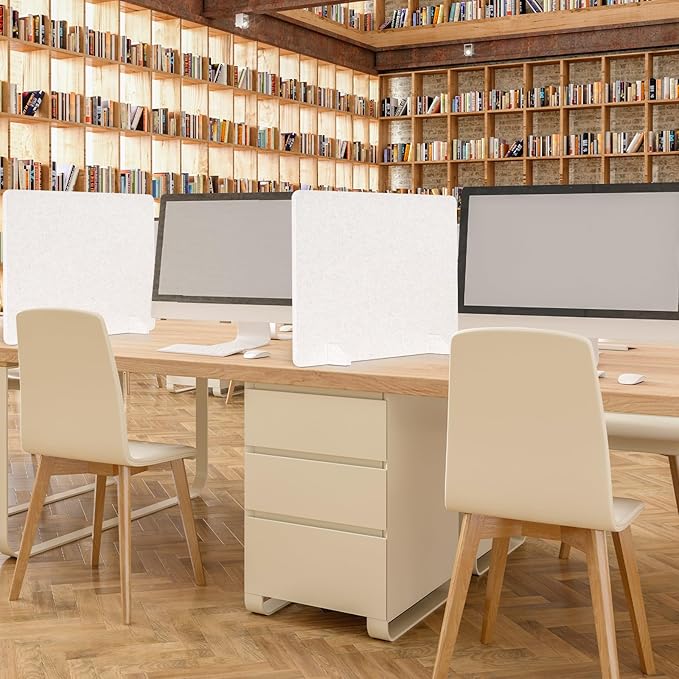 AMUSIGHT 2 Pack Acoustic Desk Dividers - Image 7