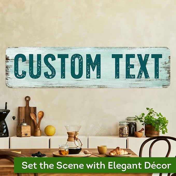 Custom Sign, Custom Street Sign, 11 Font Colors, 13 Font Styles, 4 Hole Options - Image 4