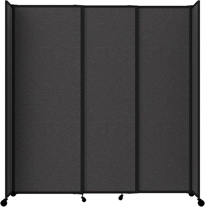 Versare Straightwall Sliding Portable Wall Partition | Freestanding Office by VERSARE