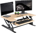 VIVO 36 inch Height Adjustable Stand Up Desk Converter, V Series, Quick Sit to by VIVO