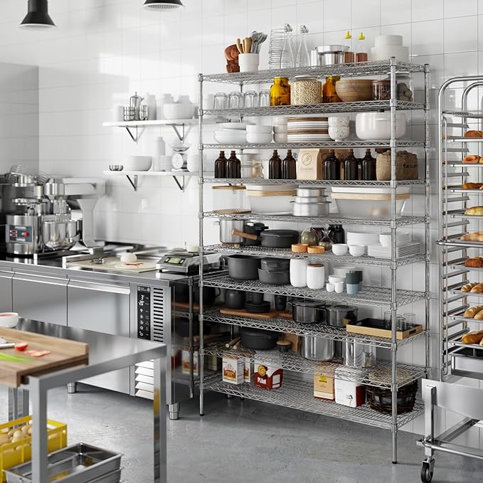Regal Altair 18" Deep x 54" Wide x 86" Height Wire Shelving Kit | 10-Tier | NSF - Image 7