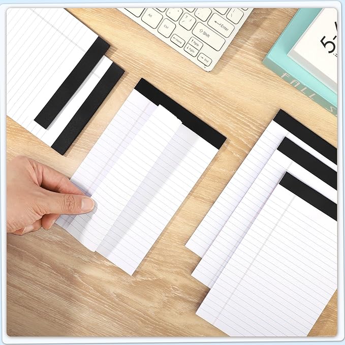Thboxes 6 Pack Legal Pad 5x8, 180 Sheets Small Note Pad College Ruled Writing - Image 4