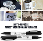 Buecs Permanent Markers, Fine Point, Waterproof & Smear Proof Markers, Quick - Image 6