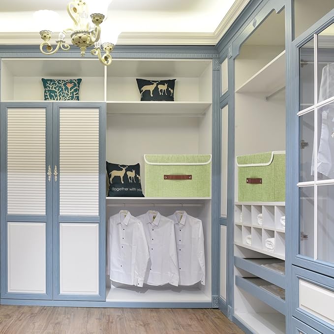 TYEERS Collapsible Storage Boxes, Washable Fabric Storage Bins - Image 4