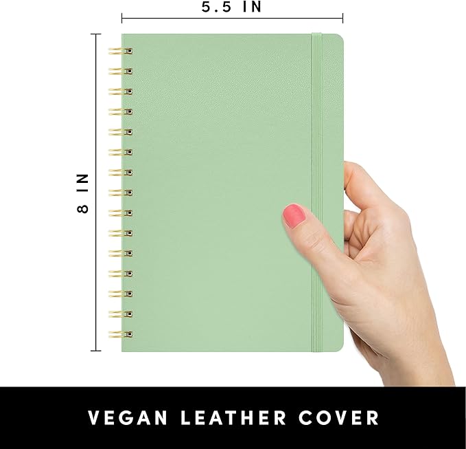 PAPERAGE Lined Spiral Journal Notebook, 160 Pages, Hardcover Journal - Image 2