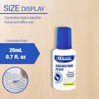 BAZIC Products Correction Fluid, Soft Bristle Brush Applicator, Instant - Image 2