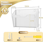 Docnest 6 Pack Hanging Wall File Holders, Mesh Wall Letter File Holder - Image 2