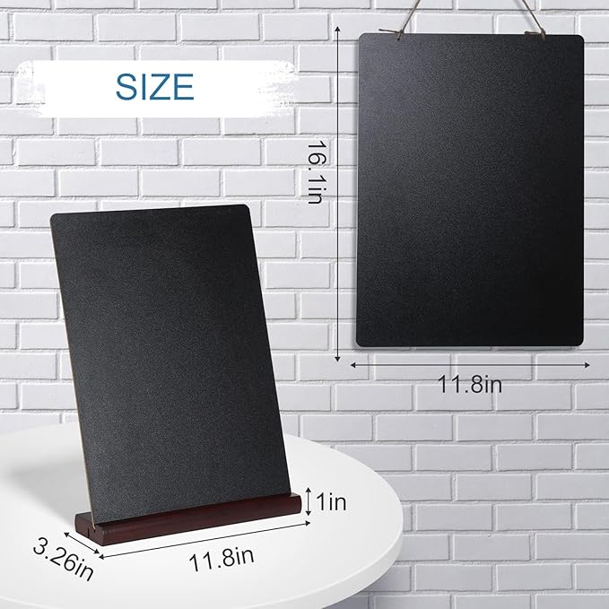 11.7x16.5 Inch Tabletop Chalkboard - Image 6