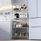M MZG 1250 lbs Steel Heavy Duty 5-Tier Utility Shelving Unit Steel Organizer - Image 7