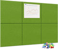 Neatsure Large Cork Board for Wall, 6 Panels Felt Tiles Tack Push Pin Board for by Neatsure