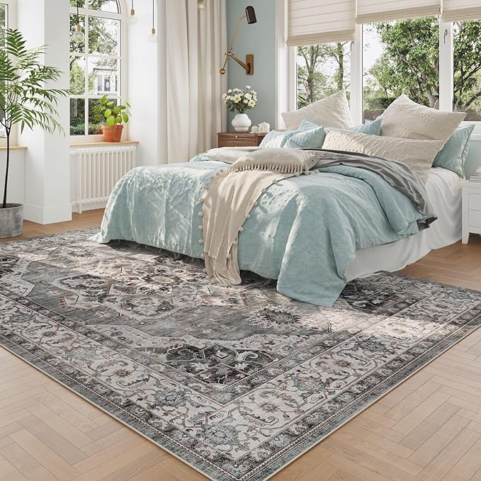 Rugcomf Vintage Medallion Living Room Rug 5'x7' - Image 3