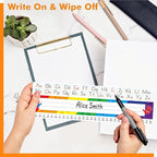 40 PCS Desk Nameplates, Waterproof Desk Name Tags - Image 4