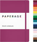PAPERAGE Blank Journal Notebook, 160 Pages, Medium 5.6 in x 8 in by PAPERAGE