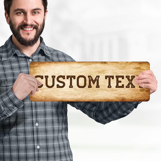 Custom Sign, Custom Street Sign, 11 Font Colors, 13 Font Styles, 4 Hole Options - Image 2