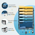 SUPEASY 7-Tier Mesh Wall File Holder, Hanging Wall File Organizer, Office - Image 5
