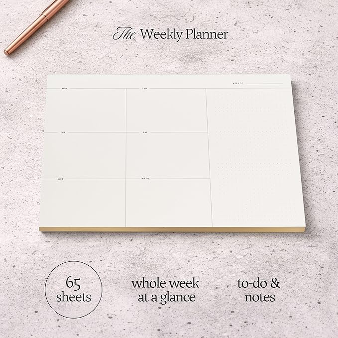 Weekly To-Do List Notepad – Desk Pad - Image 2