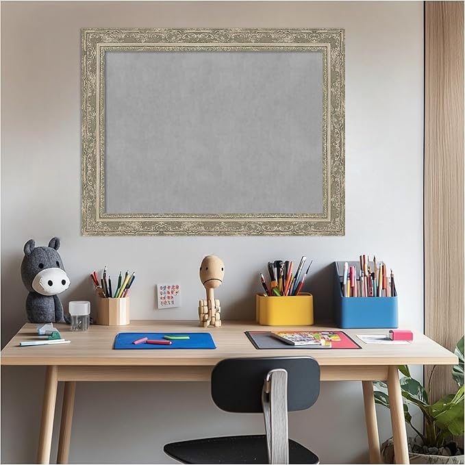 Amanti Art Silver Framed Magnetic Board 22x28 Medium Vision Board - Image 6