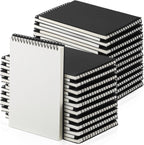 Engrowtic 48 Pack Graph Paper Spiral Notepad A5 Top Wirebound Notepad Grid