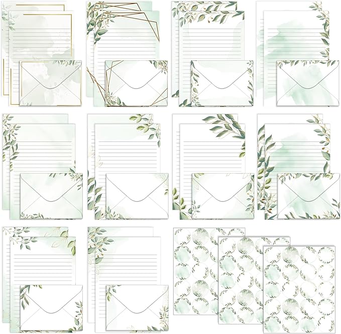 TaoBary 160 Pcs Stationery Paper Set 50 Double Sided Stationery Papers by TaoBary