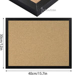 FEBSNOW Cork Board Bulletin Board 15.7 x 12 Inches - Image 2