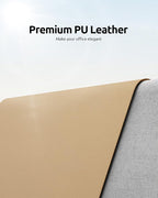 YSAGi Leather Desk Protector, Office Mat, Large Mouse Pad, Non-Slip PU Leather - Image 2