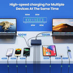 USB C Charger Block 515W GaN IV 8 Port Fast Charging Station Hub, Dual PD 100W - Image 3