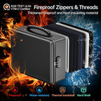 ENGPOW Fireproof Document Box, Hard Case File Box - Image 2