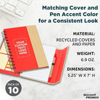 DISCOUNT PROMOS Custom Eco Friendly Spiral Notebooks - Image 4