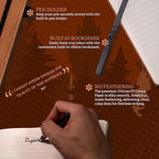 Dingbats* - Wildlife A4 Lined Notebook - Extra Large Hardcover PU Leather - Image 3