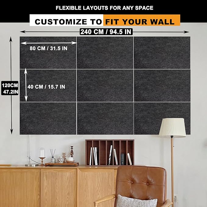 9 Pack Large Cork Board Bulletin Board - Image 2