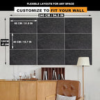 9 Pack Large Cork Board Bulletin Board - Image 2