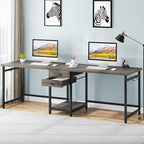 Tribesigns 79 Inch Extra Long Desk, Two Person Desk - Image 4