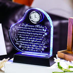 YWHL Difference Maker Gift with LED Base Thank You Gifts for Women Men Employee Mentor Teacher Boss Coworkers Retirement Appreciation Gifts Motivational Difference Maker Clock Plaque Sign Office Decor