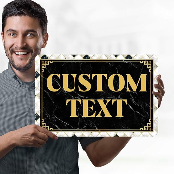 Custom Sign, Custom Street Sign, 11 Font Colors, 13 Font Styles, 4 Hole Options - Image 2